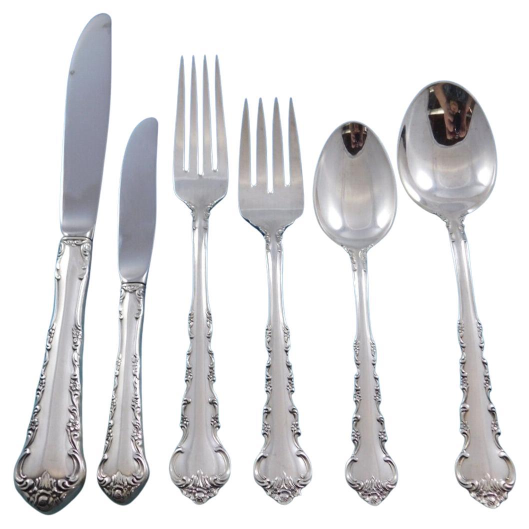 Peachtree Manor by Towle Sterling Silver Flatware Set for 8 Service 52 Pieces For Sale