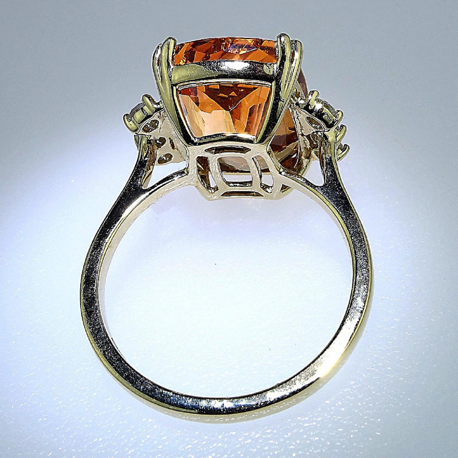 orange topaz ring