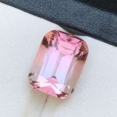 Pfirsichrosa Natürlicher Turmalin 9,91 Karat Cushion-Schliff Loser Edelstein für Ring