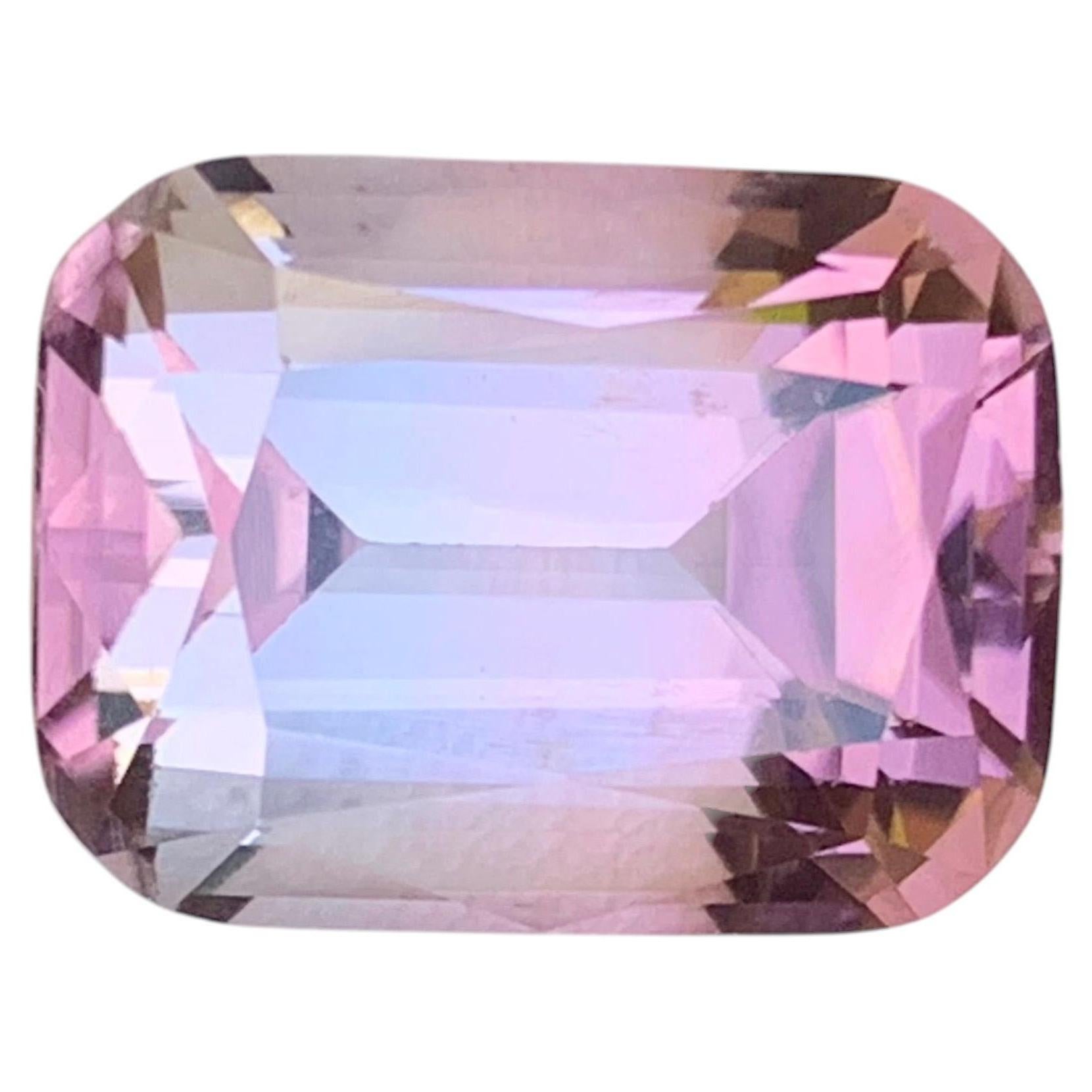 Pfirsichrosa Natürlicher Turmalin 9,91 Karat Cushion-Schliff Loser Edelstein für Ring im Angebot