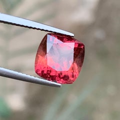 Peachy Pink Natural Tourmaline Cushion Cut 4.81 Carat Loose Gemstone for Ring