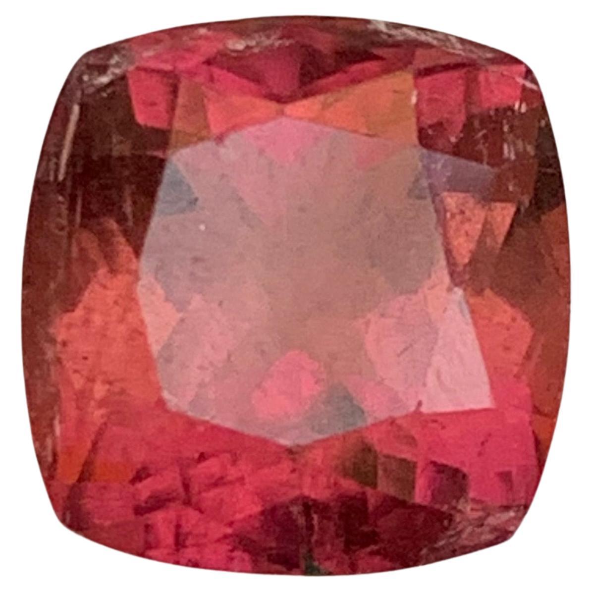 Pfirsichrosa Natürlicher Turmalin Kissenschliff 4,81 Karat Loser Edelstein für Ring