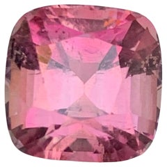 Peachy Pink Natürlicher Turmalin Ring Lose Edelstein 5.45 Ct Cushion Cut-Schmuck