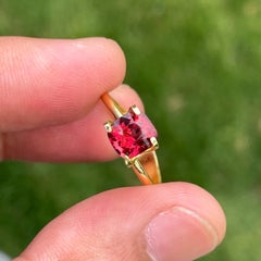 Peachy Red Natural Spinel Stone From Burma 1.29 Carats