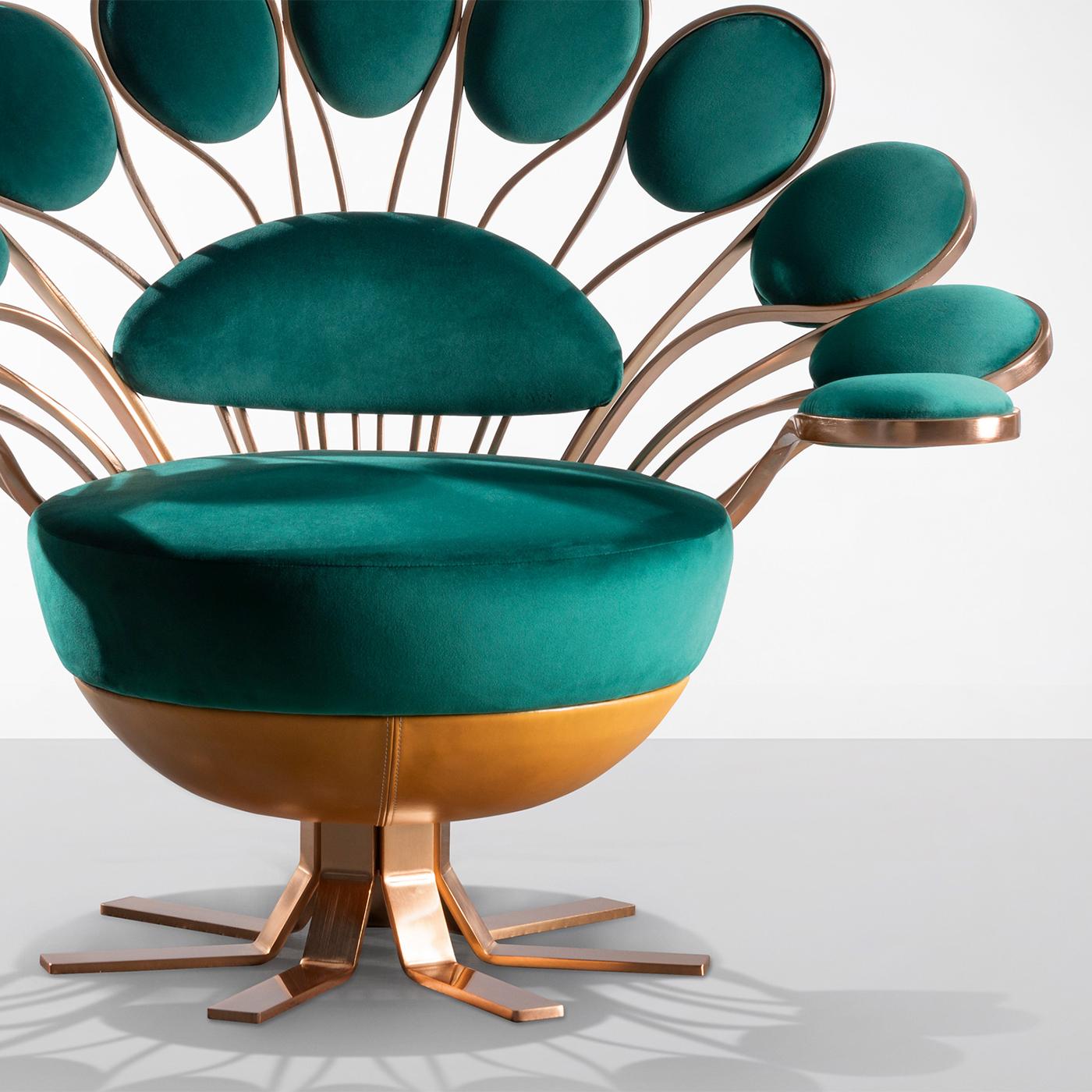 Contemporary Peacock Armchair For Sale