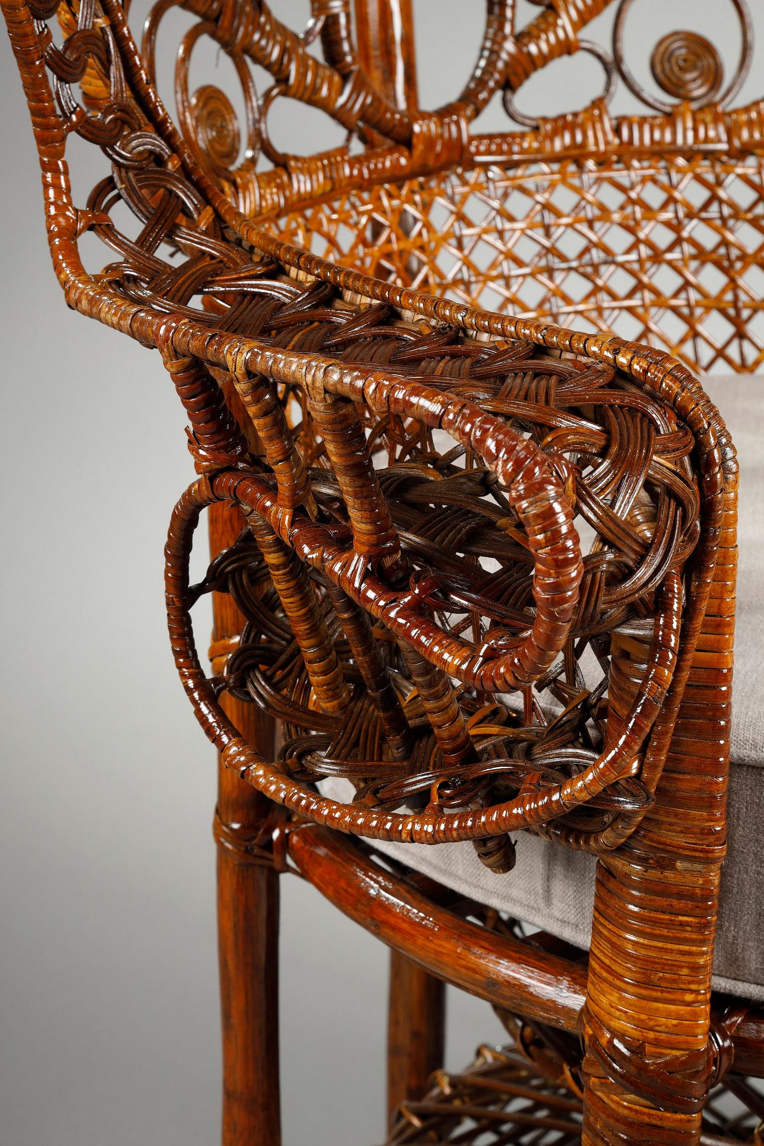 Peacock Armchair Made in Rattan 6