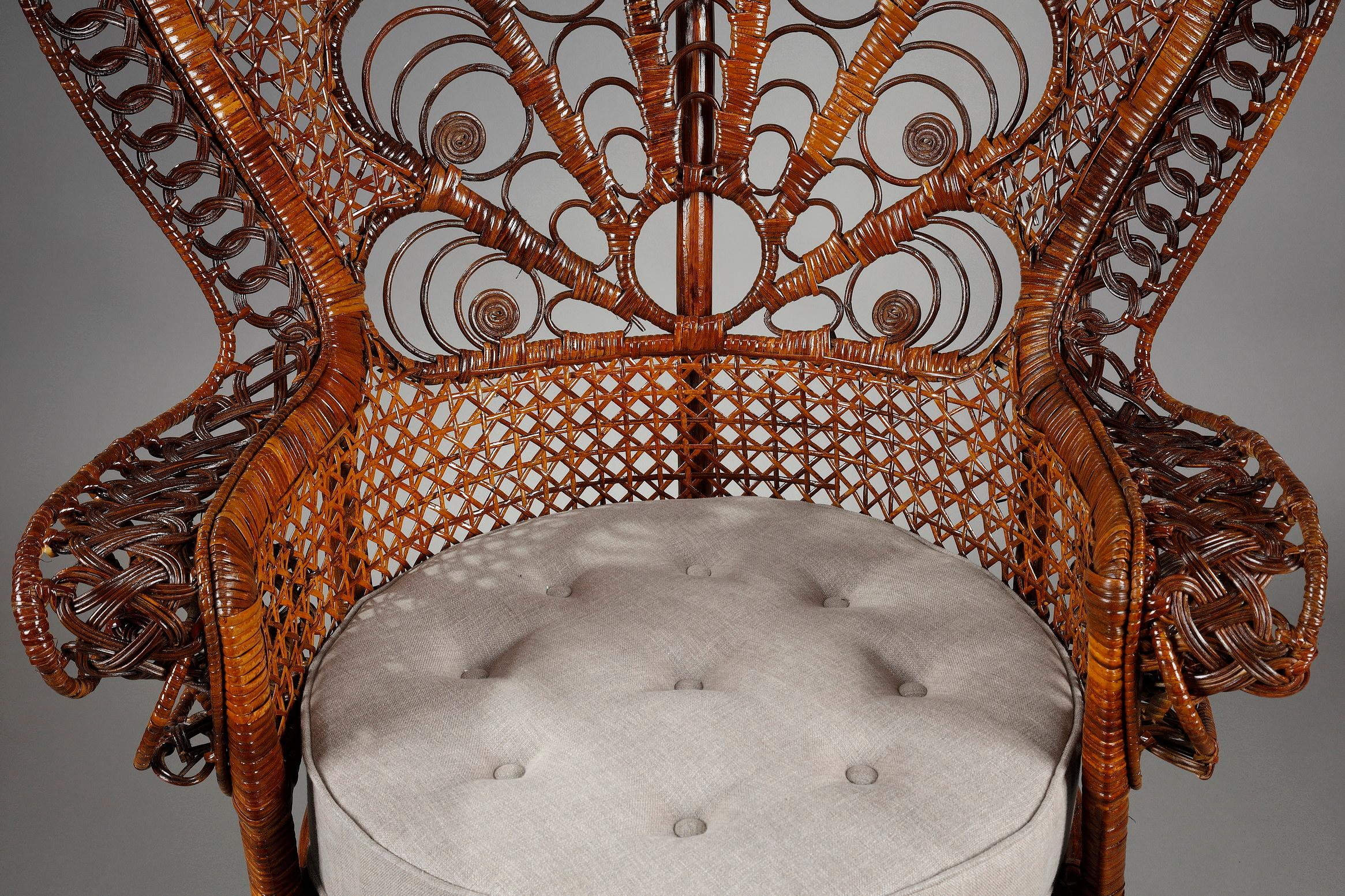 Peacock Armchair Made in Rattan 2