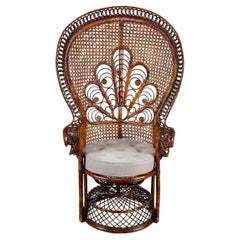 Peacock Armchair Made in Rattan