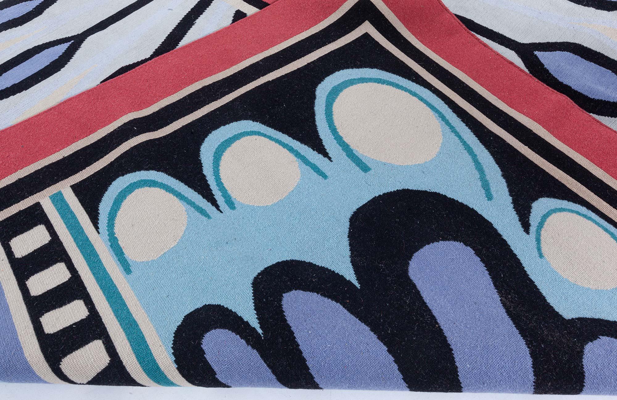 Peacock Art Deco Inspired Wool Rug by Doris Leslie Blau For Sale 3