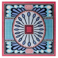 Peacock Art Deco Inspired Wool Rug by Doris Leslie Blau