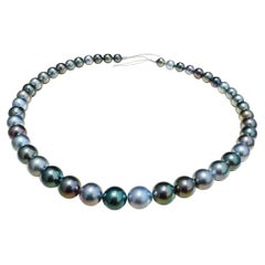 Peacock Aurora PSL Certified Tahitian Pearl Necklace