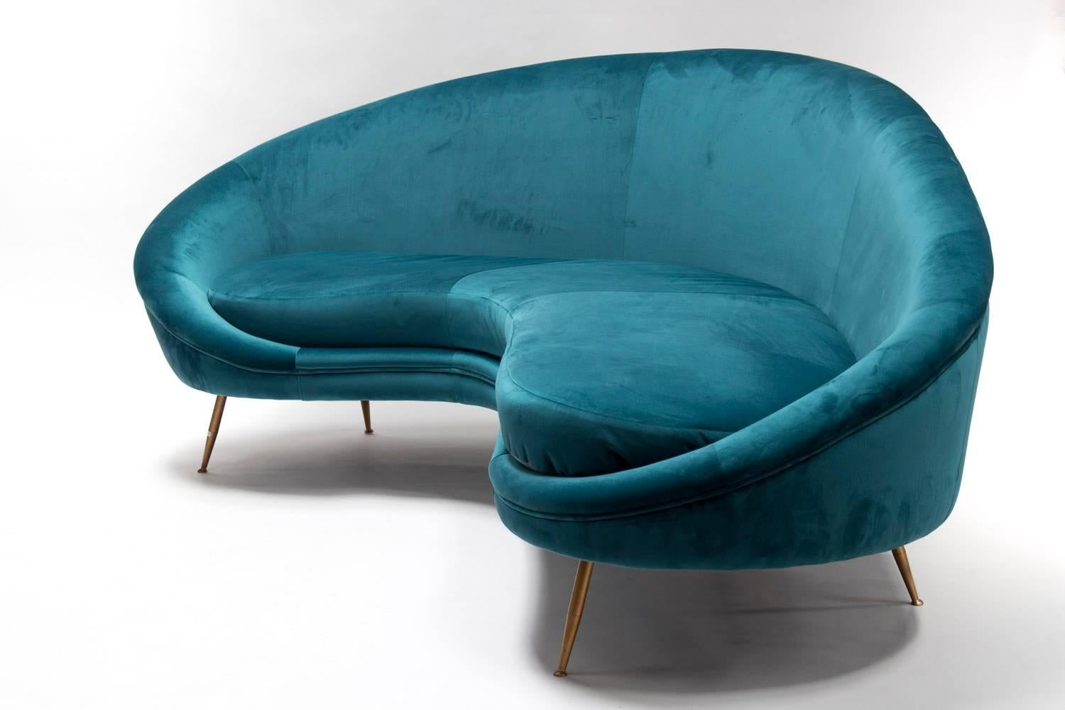 peacock blue sofa