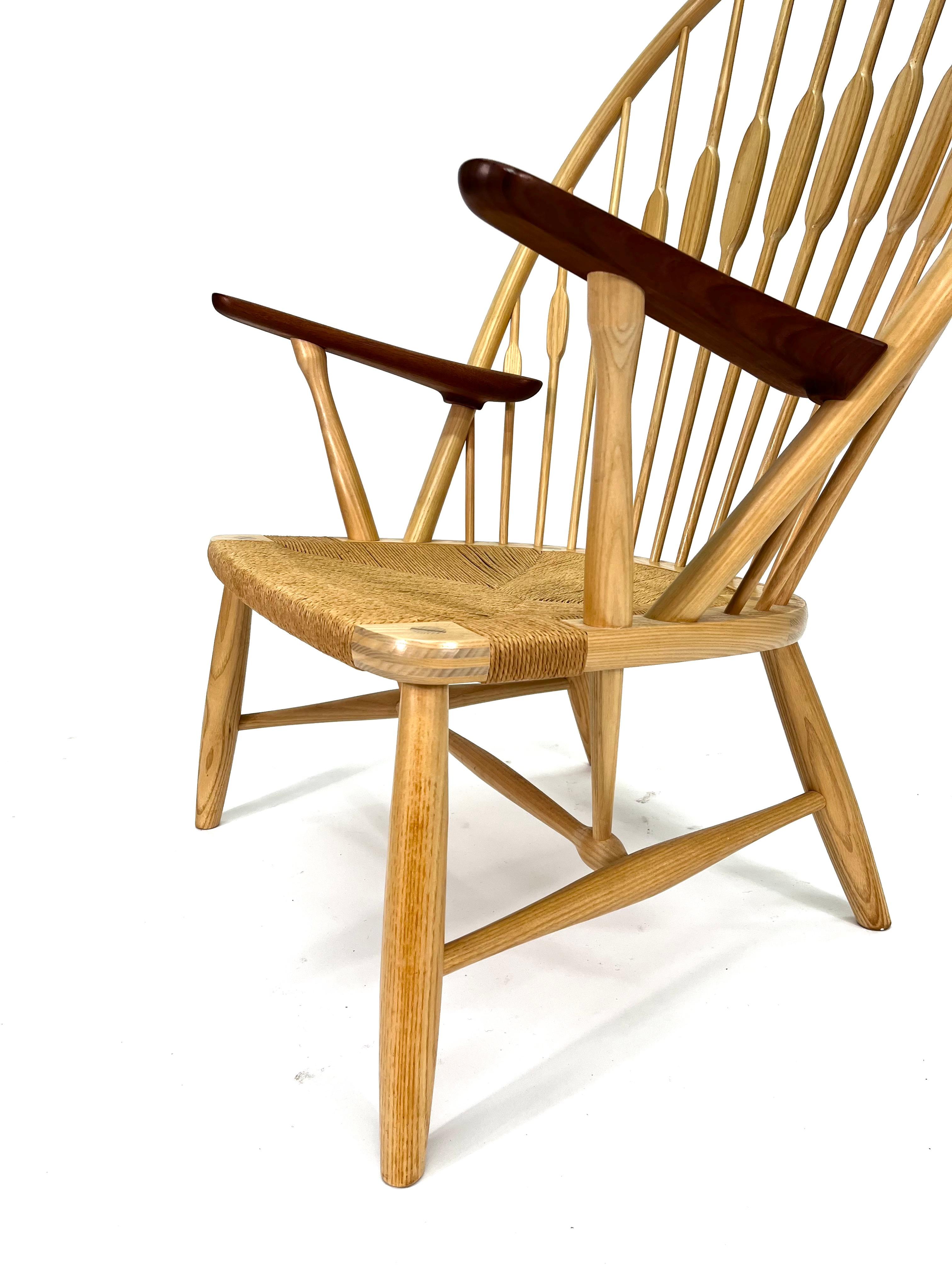 Peacock Chair by Hans J. Wegner for PP Møbler, in Ash PP550 For Sale 3