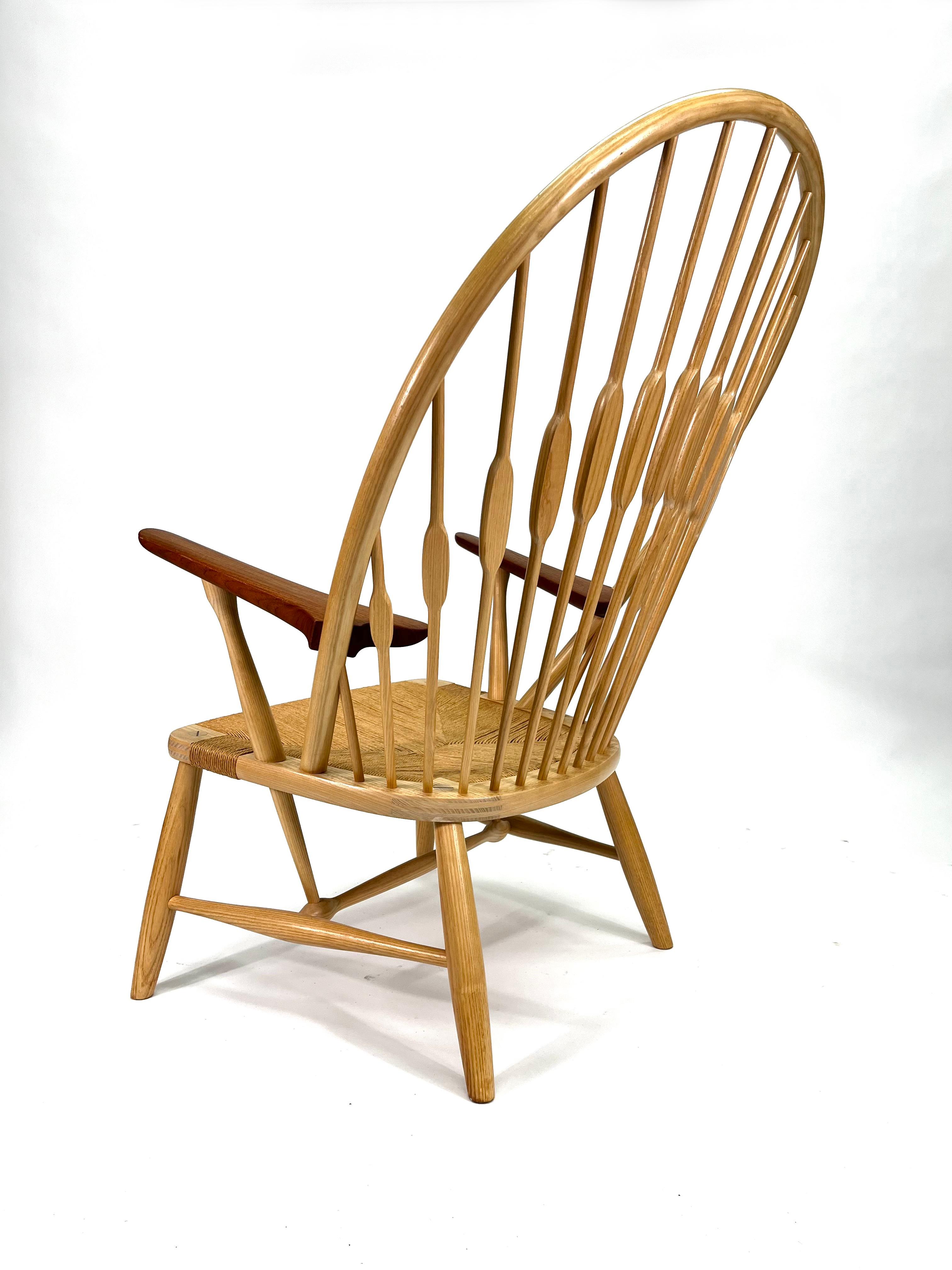Danish Peacock Chair by Hans J. Wegner for PP Møbler, in Ash PP550 For Sale