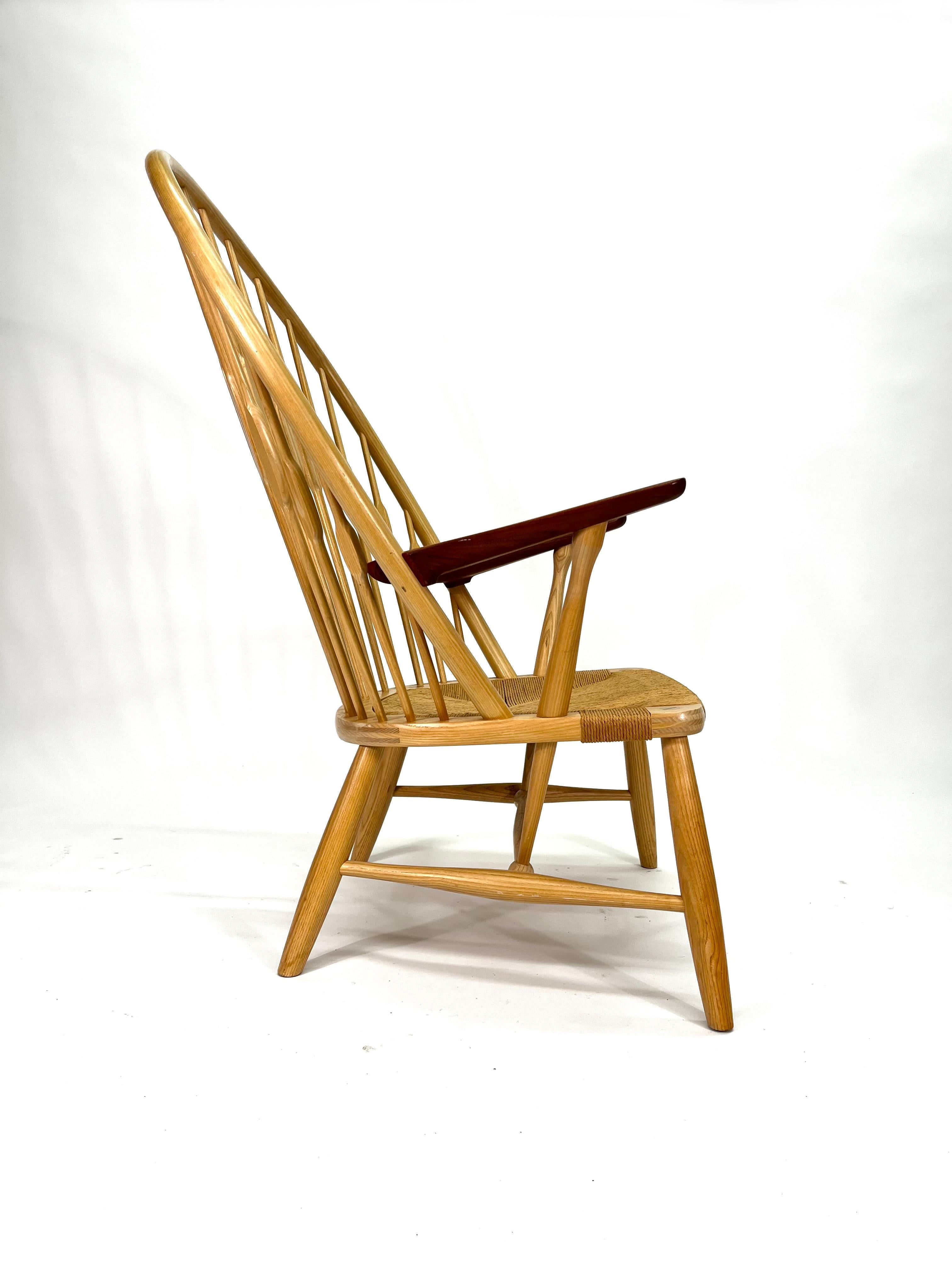 Peacock Chair by Hans J. Wegner for PP Møbler, in Ash PP550 In Excellent Condition For Sale In San Diego, CA
