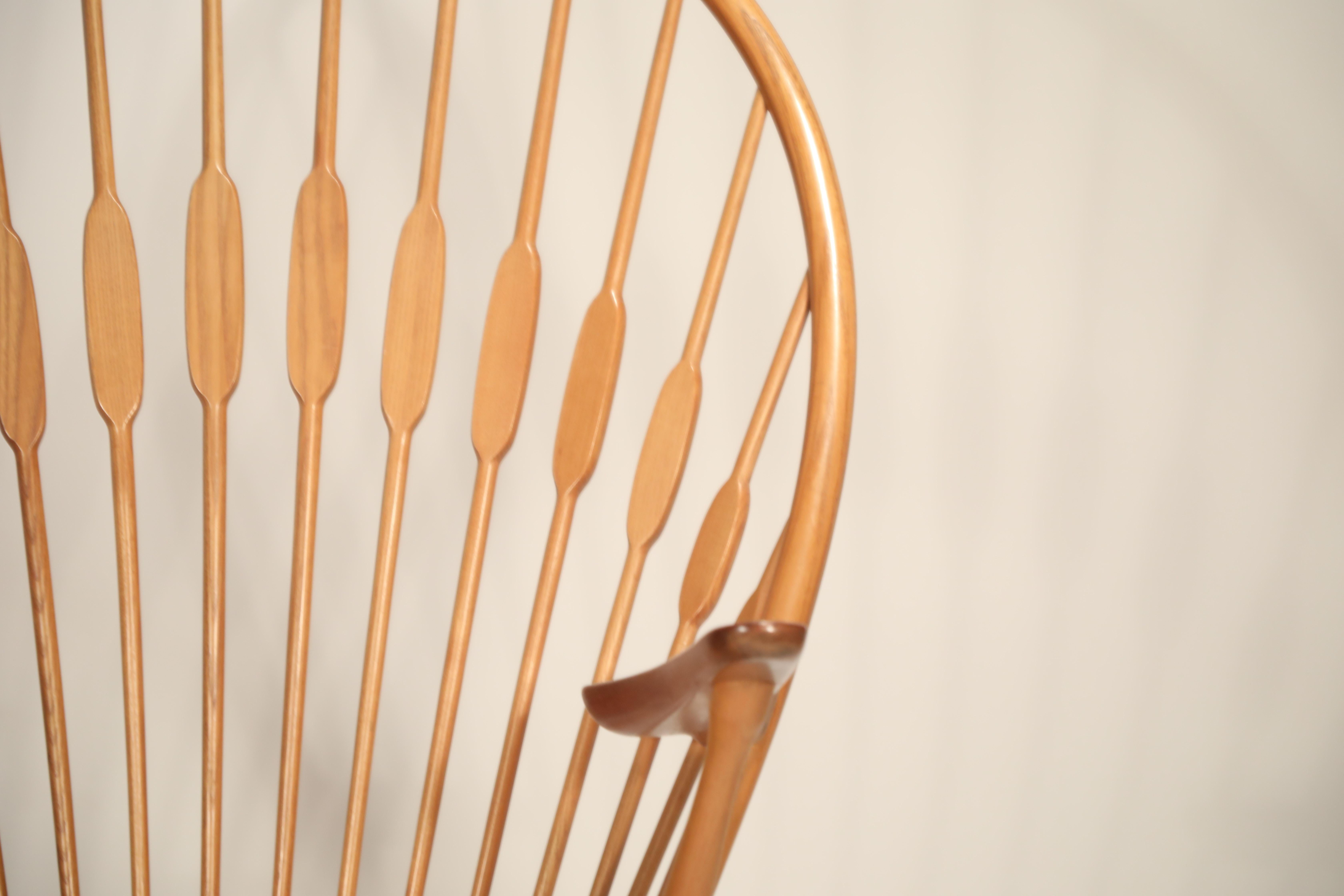 Peacock Chair by Hans Wegner for Johannes Hansen, 1960s Denmark, Signed 3