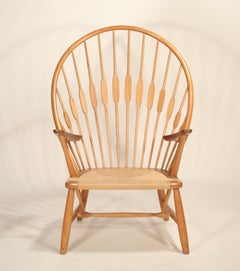 Peacock Chair by Hans Wegner for Johannes Hansen, 1960s Denmark, Signed