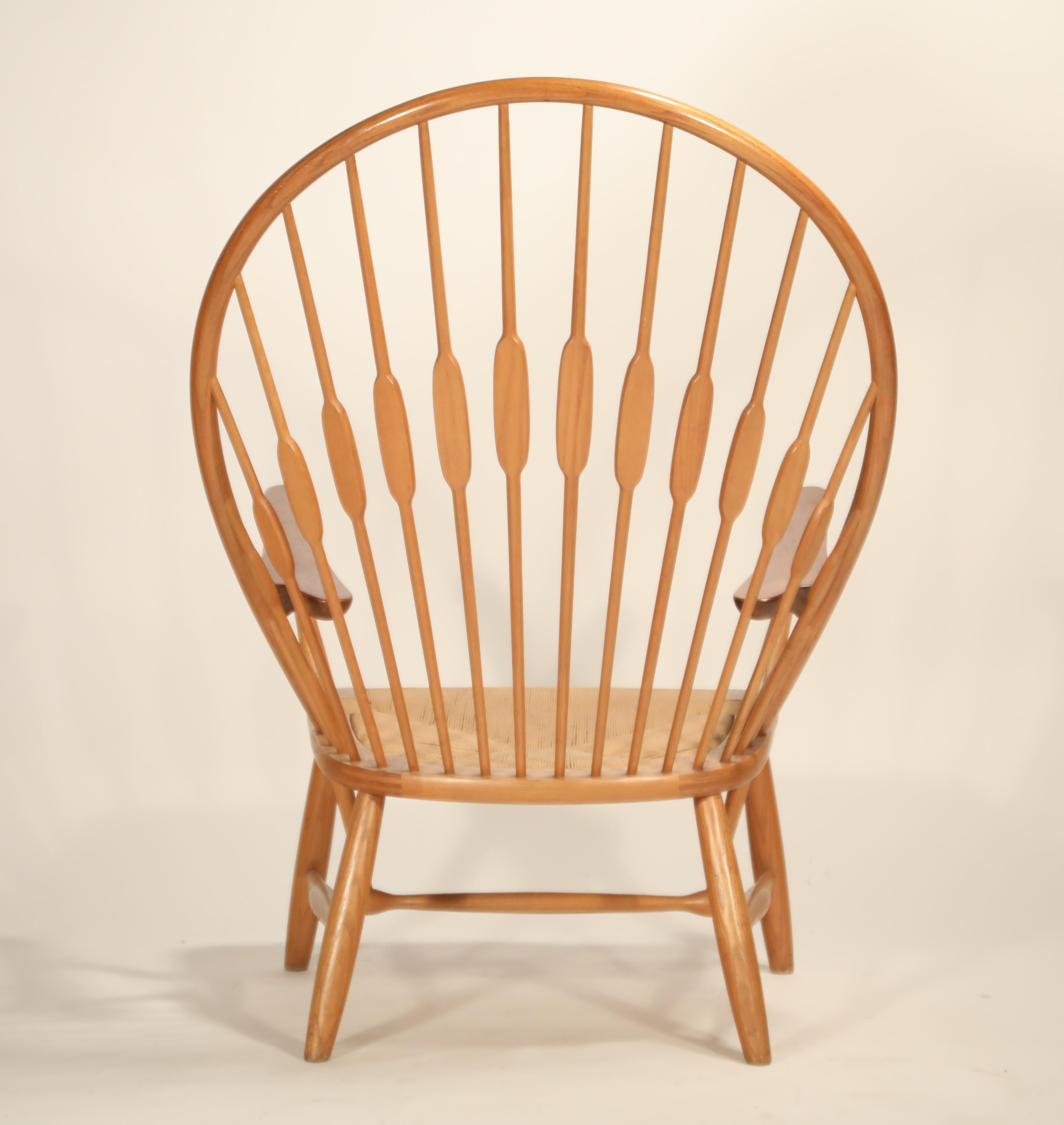 Mid-20th Century Peacock Chair by Hans Wegner for Johannes Hansen, 1960s Denmark, Signed