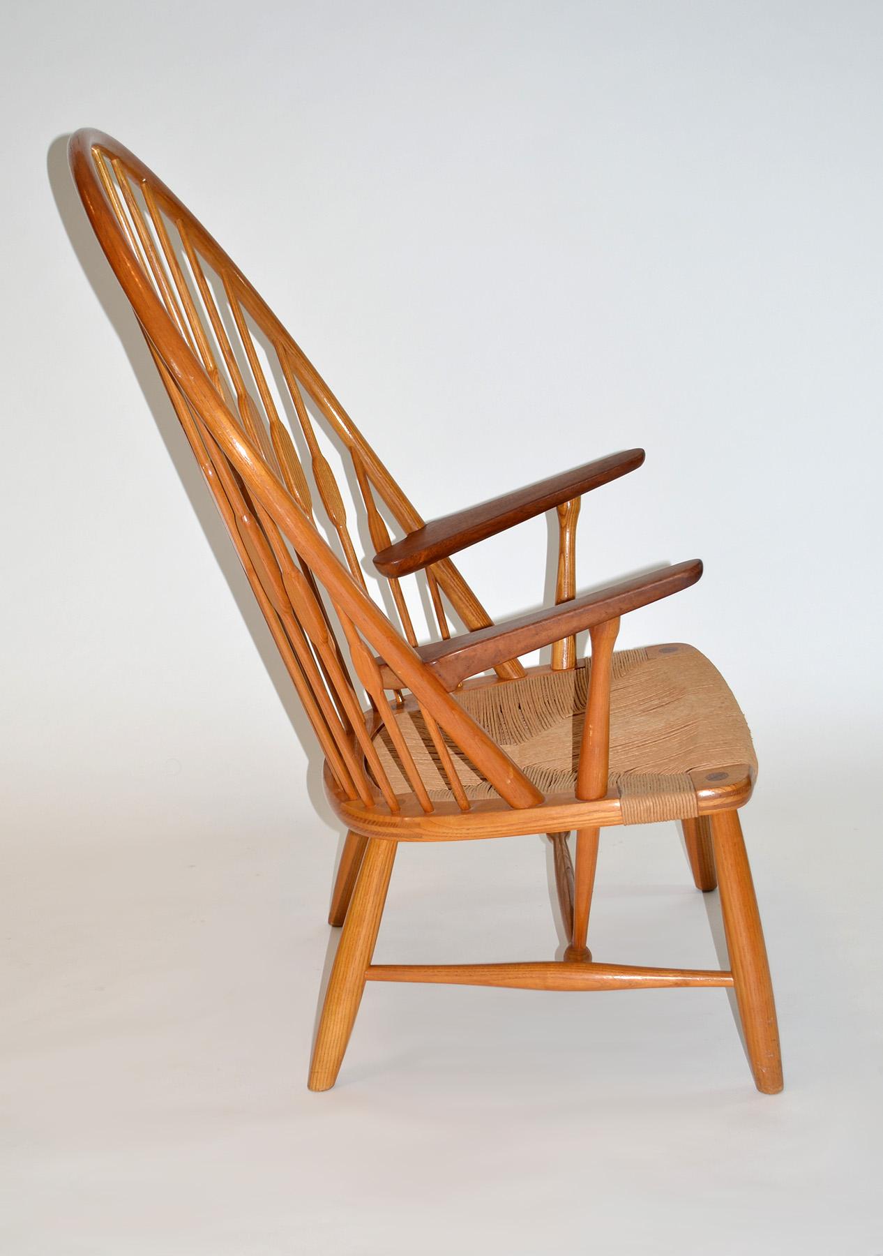 Pfauenstuhl von Hans Wegner für Johannes Hansen, Dänemark, 1947 (Moderne der Mitte des Jahrhunderts) im Angebot