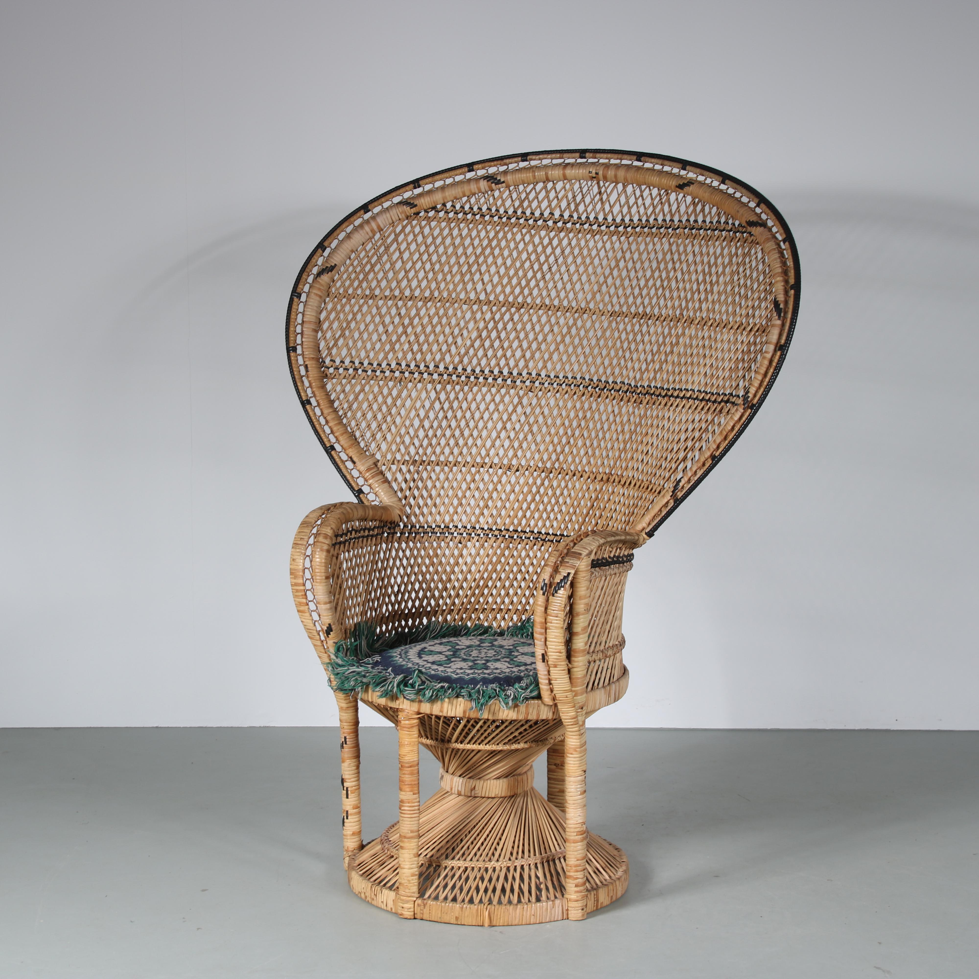 Mid-Century Modern Chaise paon de Kok Maisonette de France, 1960