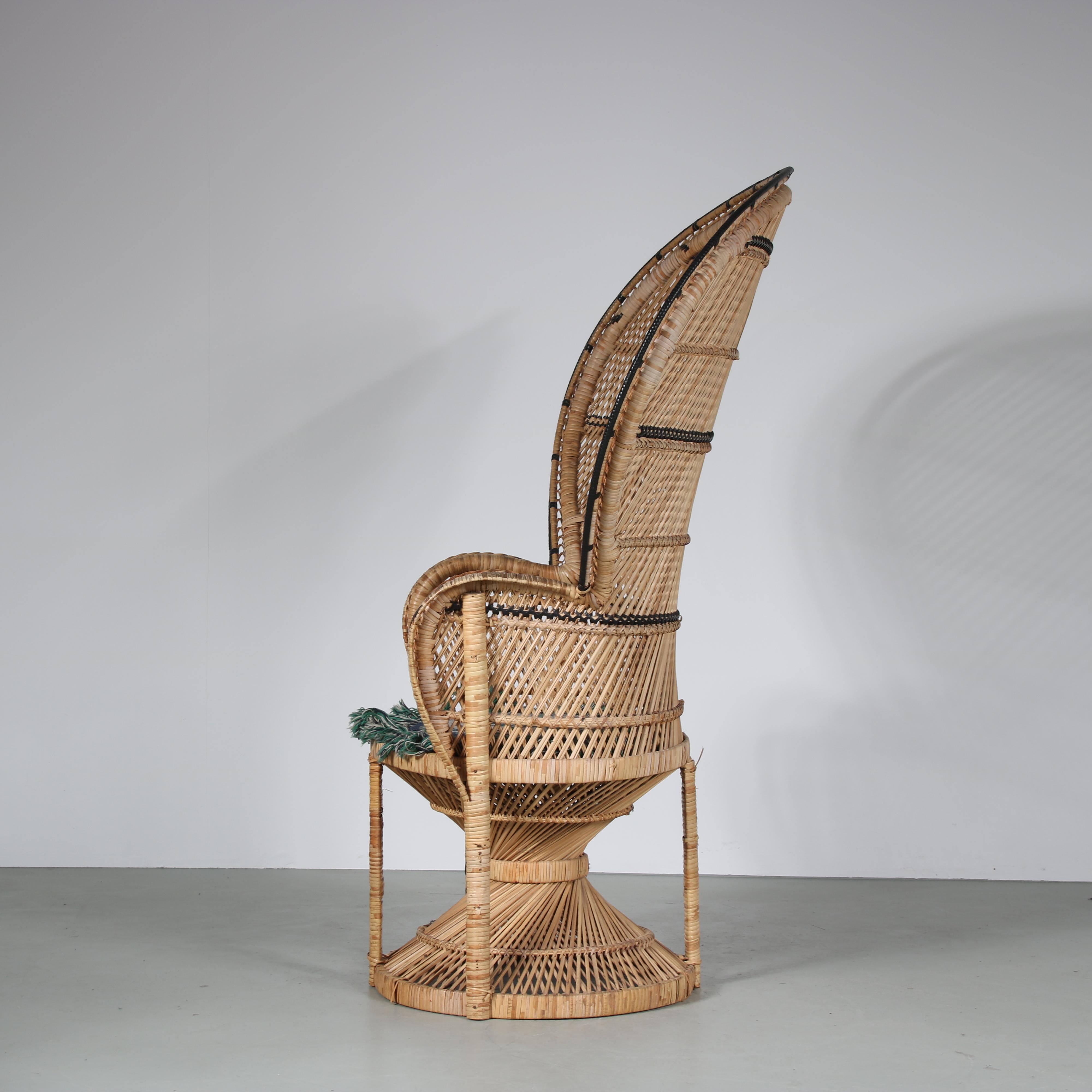 French “Peacock” Chair by Kok Maisonette from France, 1960