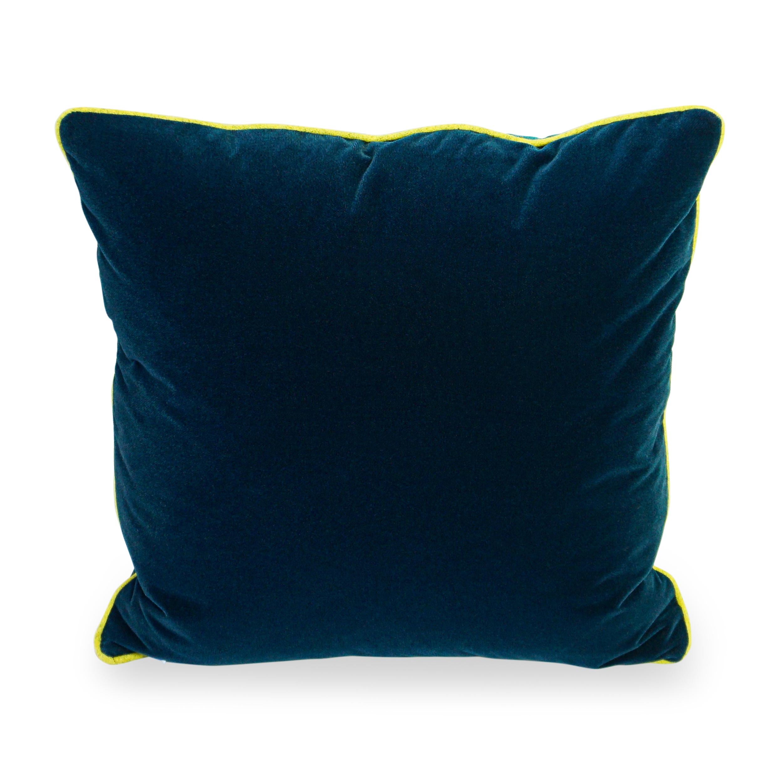 peacock color pillows