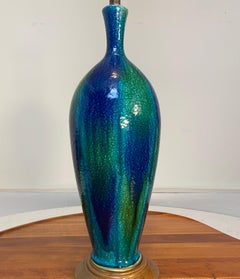 Peacock Colors Large Table Lamp