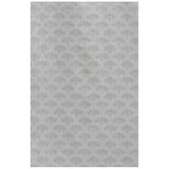 'Peacock' Contemporary, Traditional Fabric in Grey
