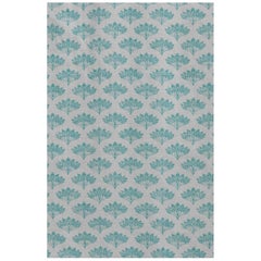 'Peacock' Contemporary, Traditional Fabric in Teal