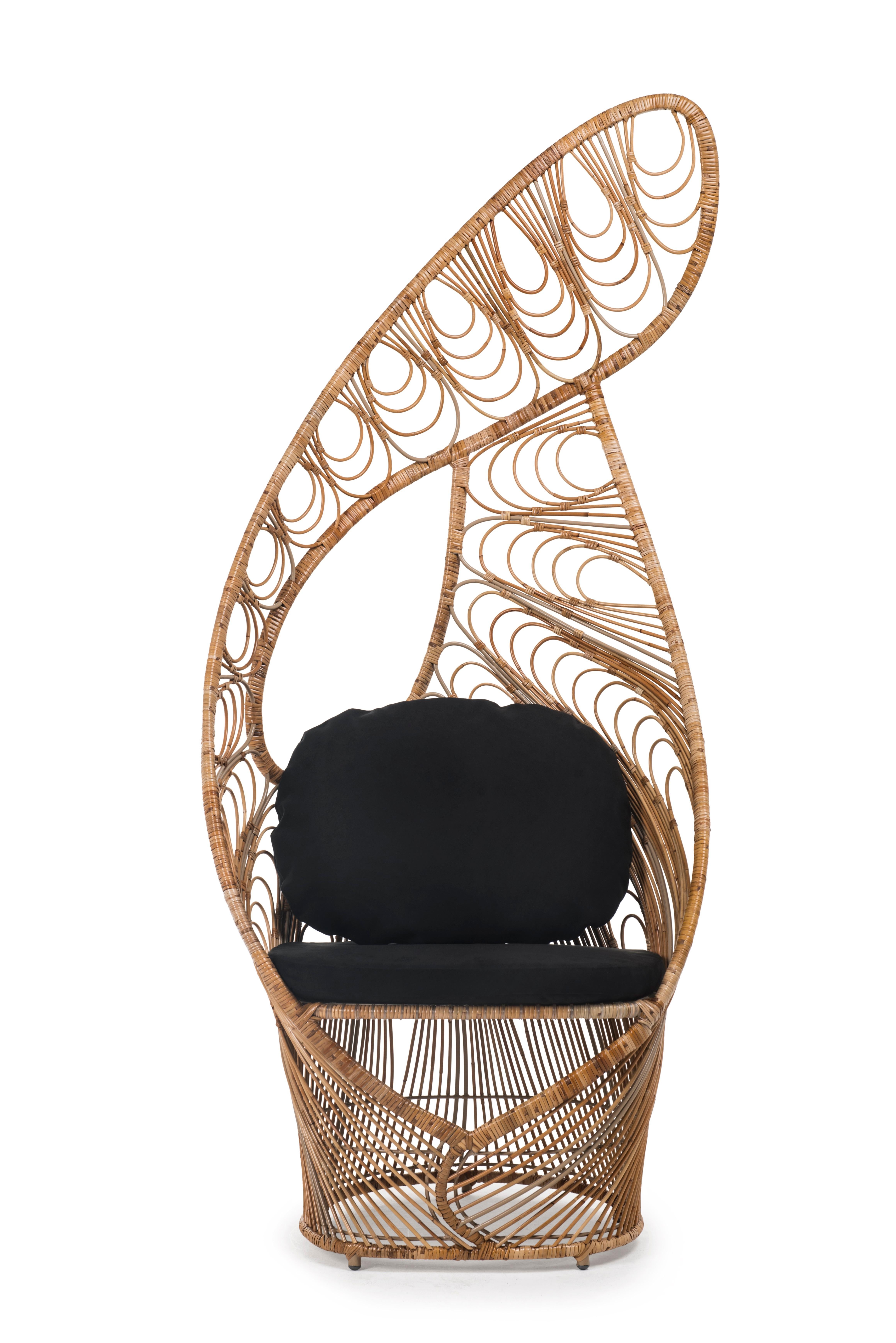 Philippine Peacock Easy Armchair by Kenneth Cobonpue For Sale