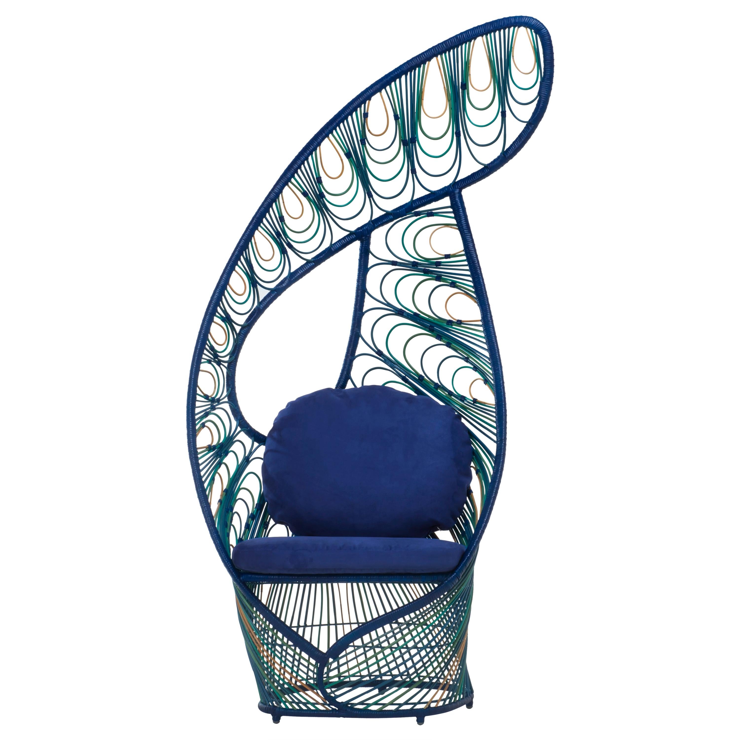 Peacock Easy Armchair by Kenneth Cobonpue For Sale