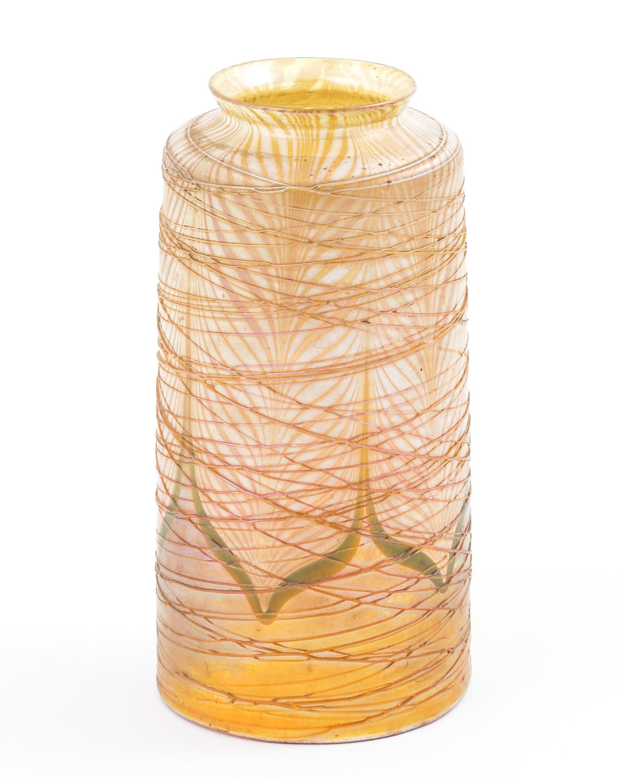 Lampenschirm mit Pfauenmotiv aus Glas von A. Durand im Angebot 1