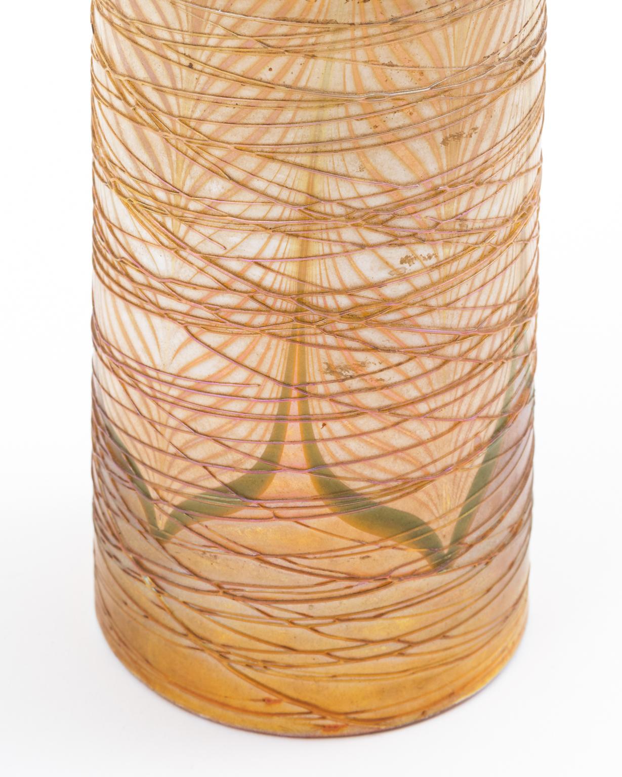 Lampenschirm mit Pfauenmotiv aus Glas von A. Durand im Angebot 4