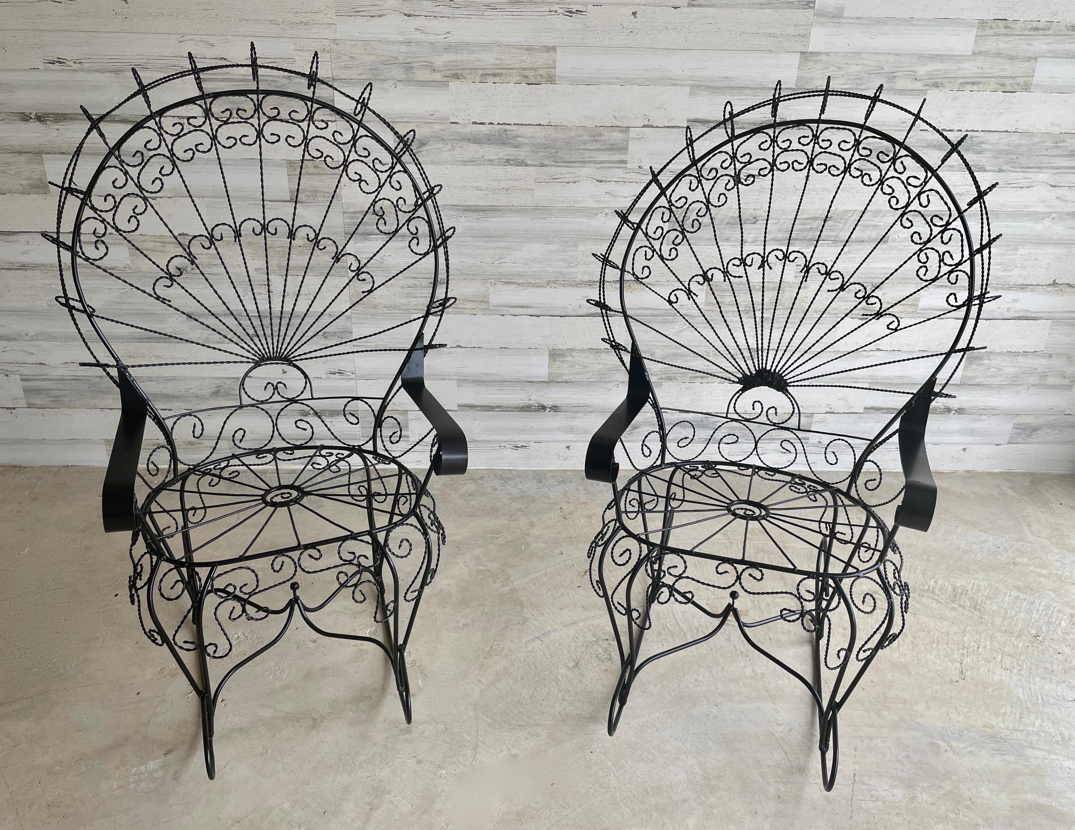 Peacock Iron Rocking Chairs 6