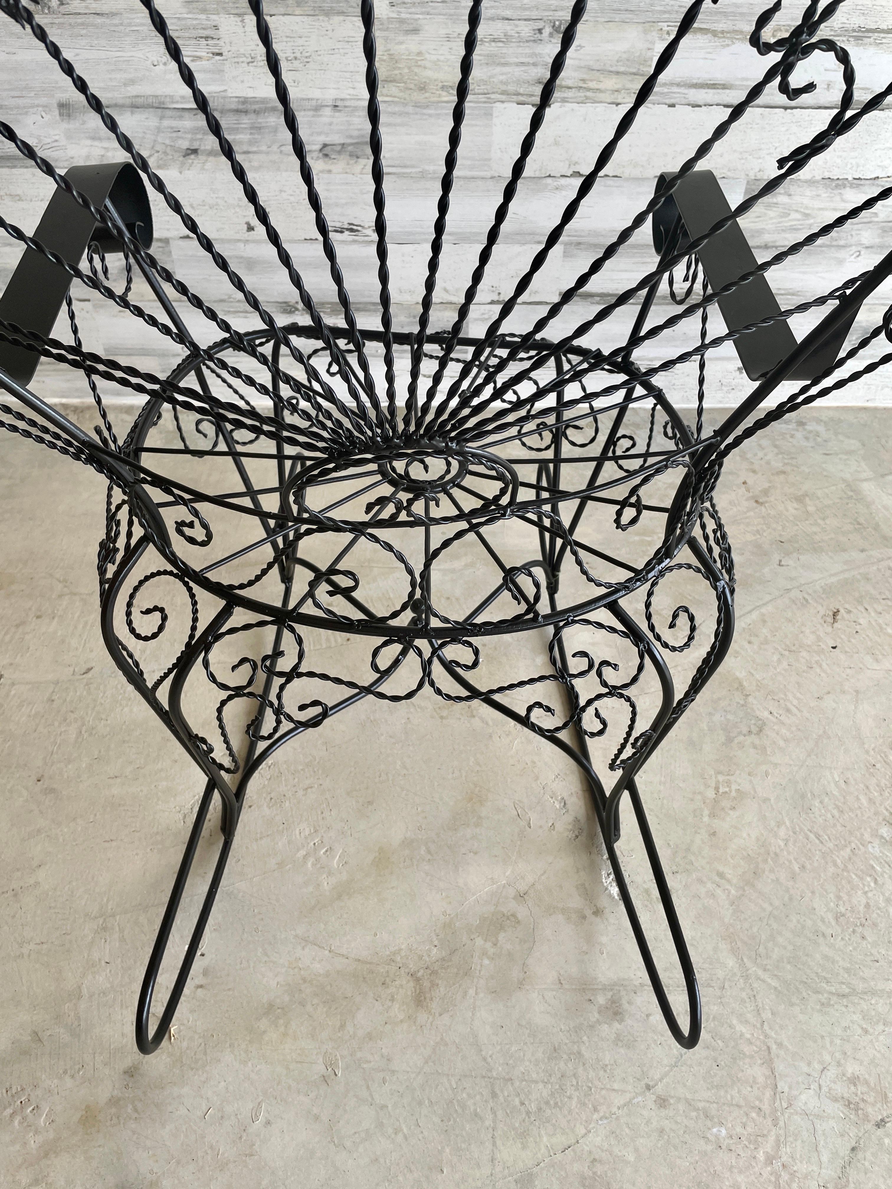 Modern Peacock Iron Rocking Chairs