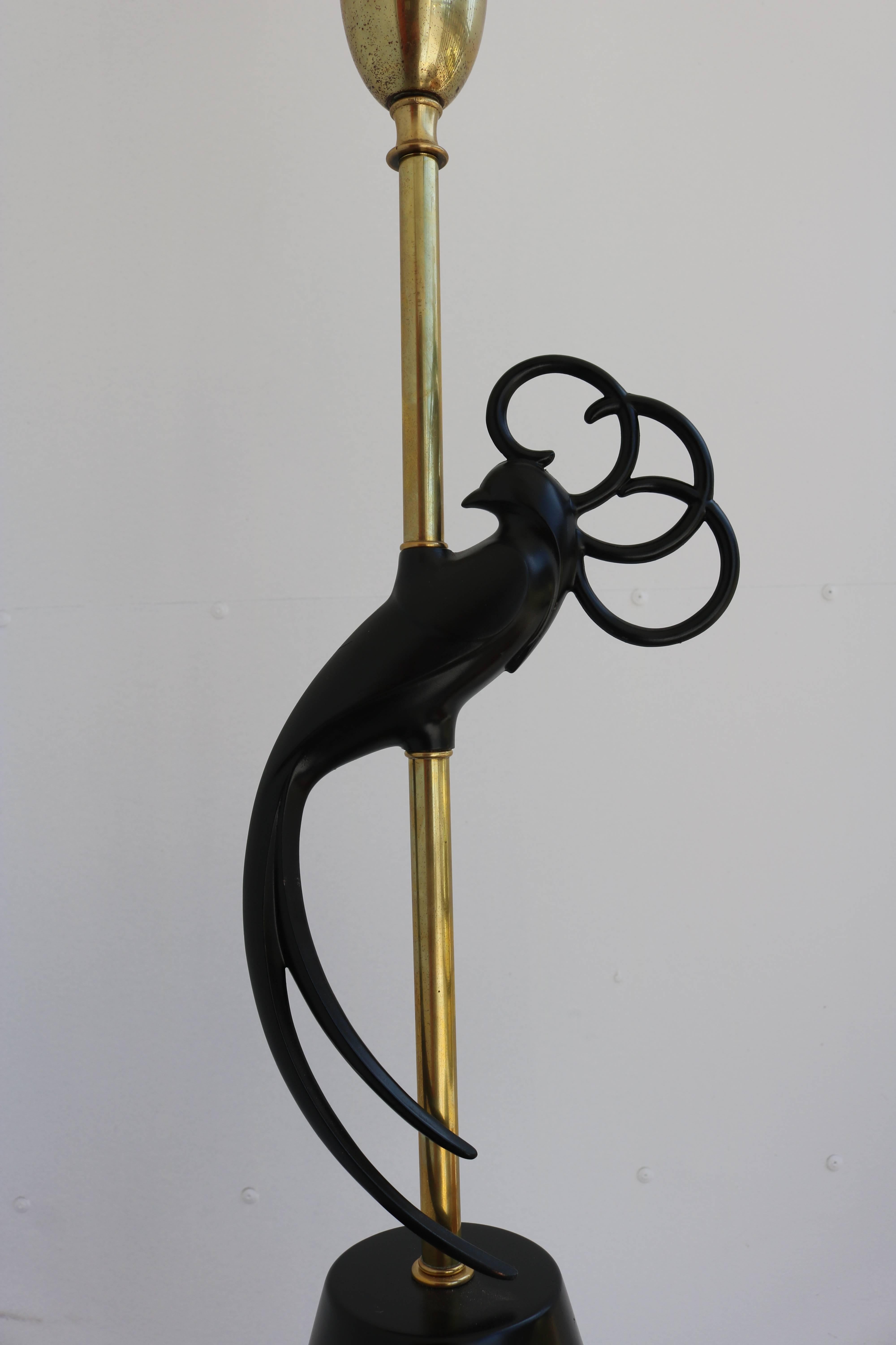 Pfauenlampe der Firma Rembrandt (Moderne der Mitte des Jahrhunderts)