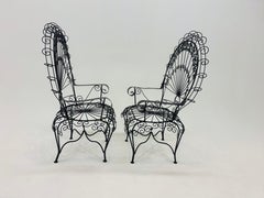 "Peacock" Outdoor Table and Four Chairs by John Salterini, 1960s