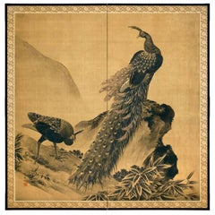 Antique Peacock Pair by Cliffs