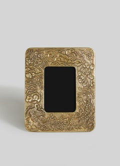 Pfauenparadies Fotorahmen aus Messing, Viya von Vikram Goyal