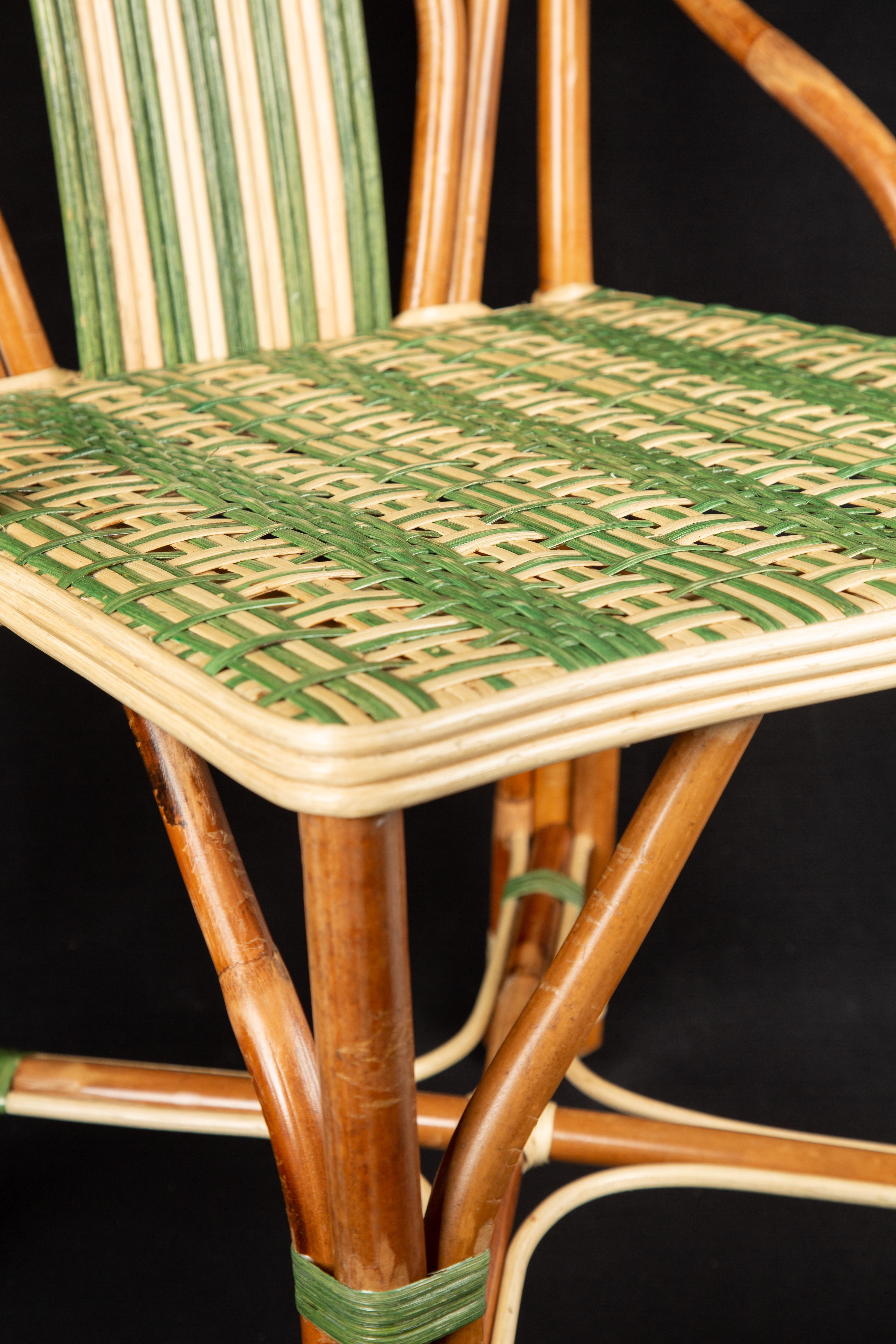 Peacock Rattan Side Chair For Sale 2