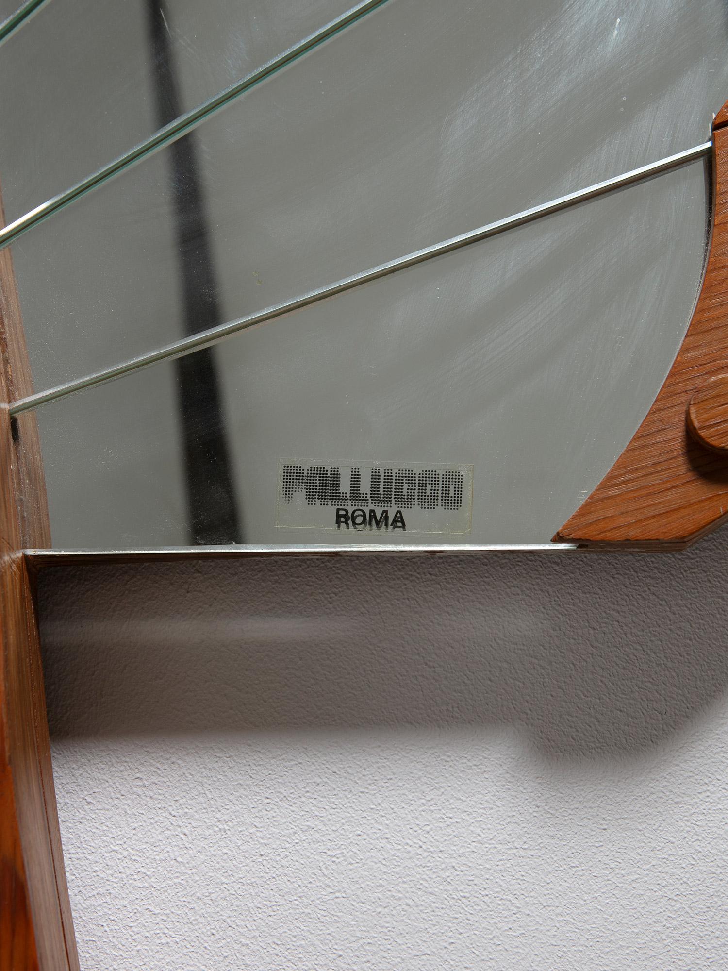 Peacock Shaped Wall Mirror by Pallucco, Italy, 1970s im Angebot 3