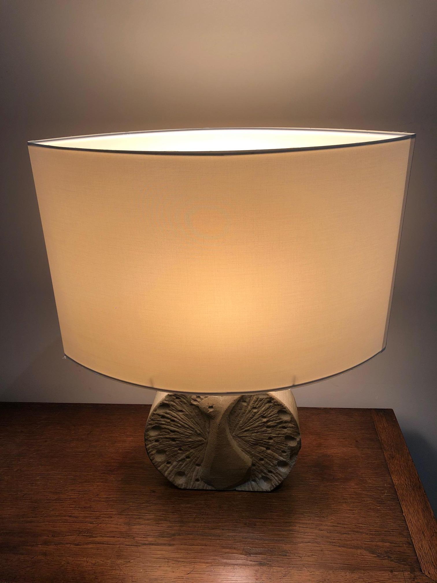 Peacock Stone Table Lamp 1