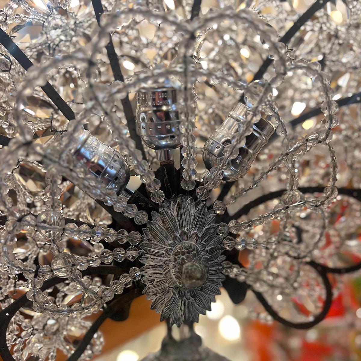 Lámpara de mesa Pavo real Chapado en plata en venta
