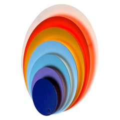 Peacock wall sconce by Bent Karlby for LYFA, Denmark 1973.