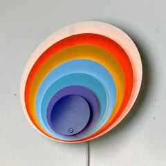 Peacock Wall Sconce by Bent Karlby for Lyfa, Denmark, 1974