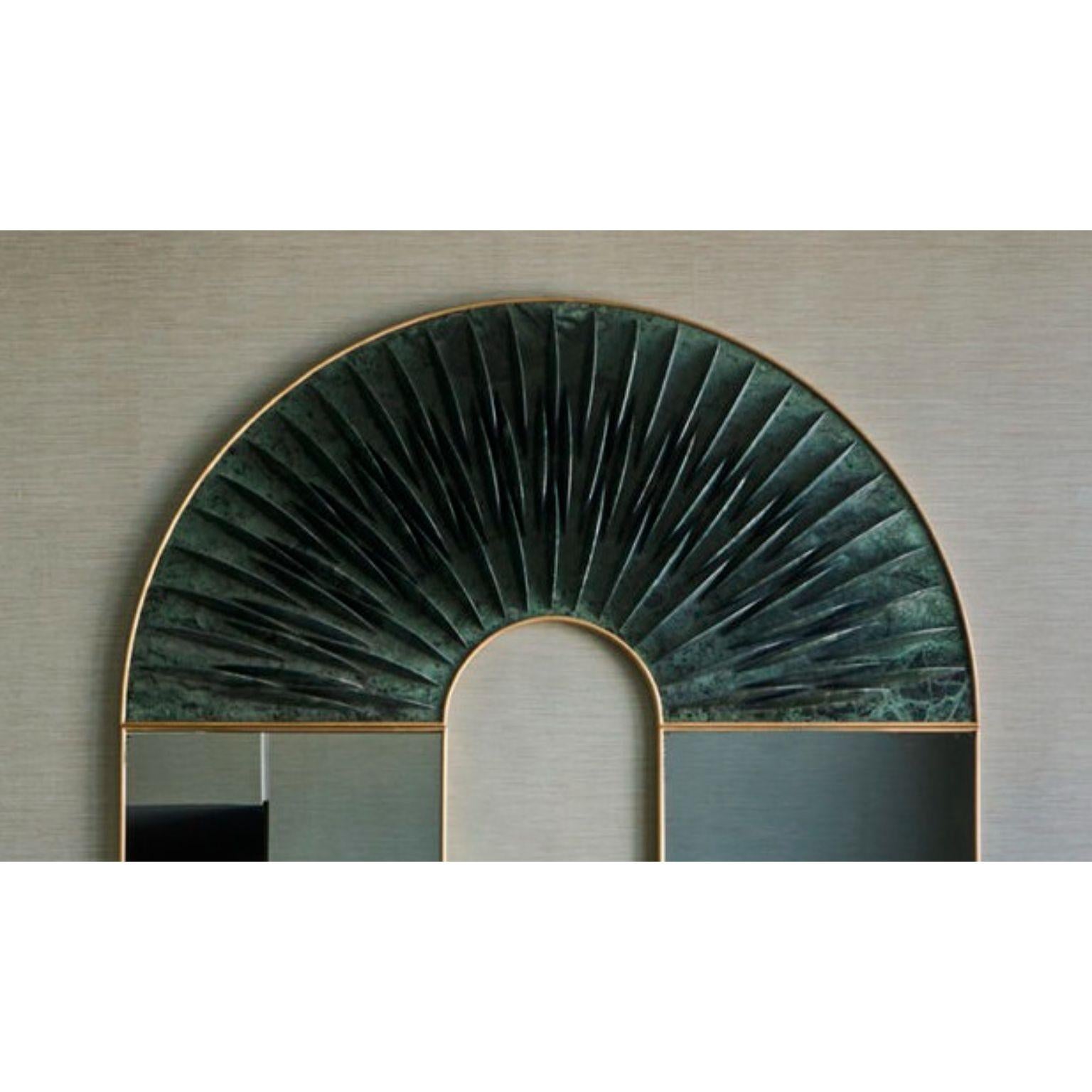 Lebanese Peafowl Wall Mounted Mirror by Carla Baz For Sale