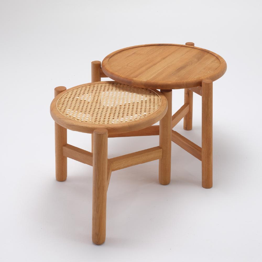 Scandinavian Modern Peak Oak Coffe Table R50, Solid Oak Wood For Sale