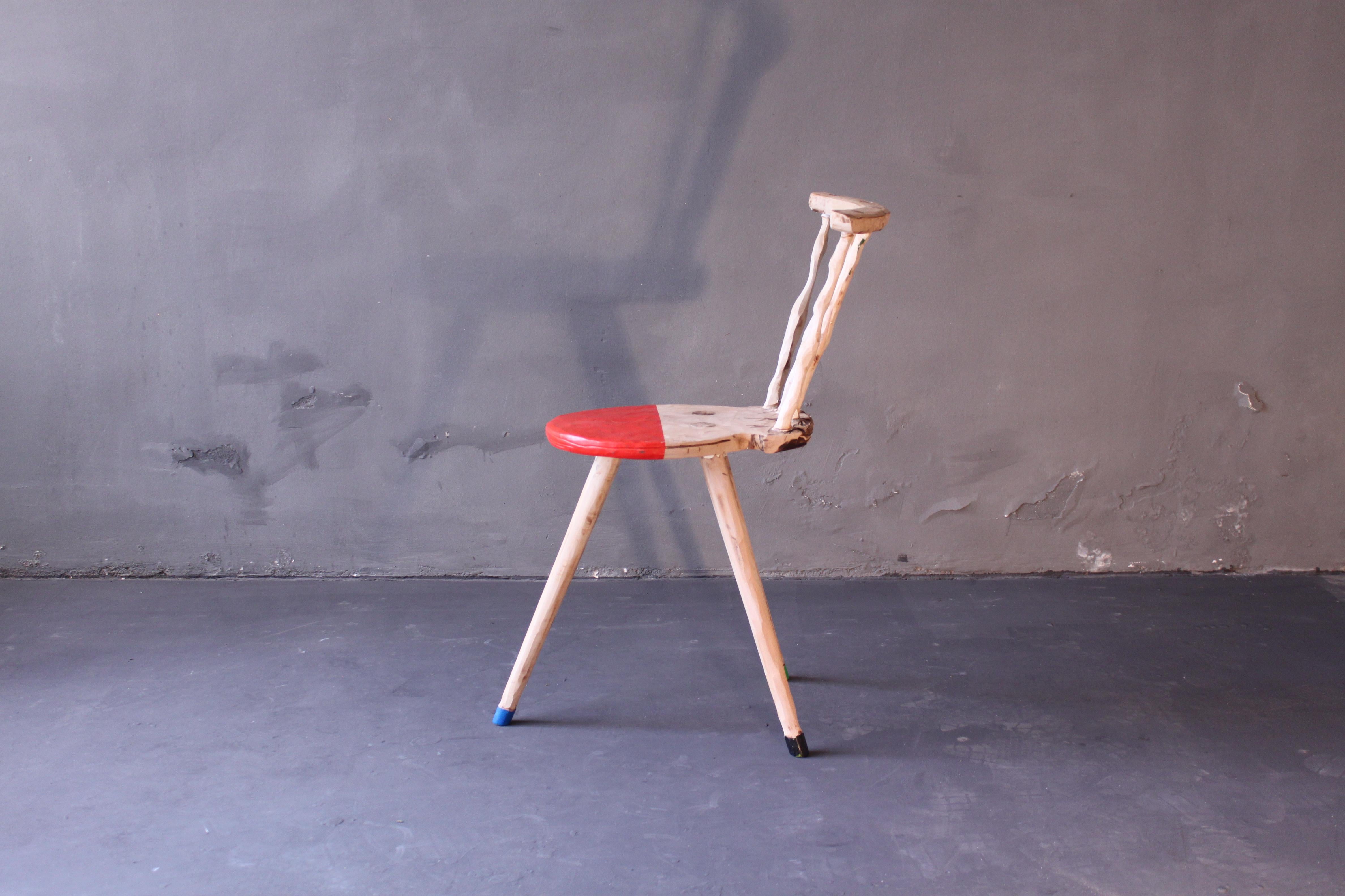 Arts and Crafts Peak of a Century, 3 Legged by Markus Friedrich Staab For Sale