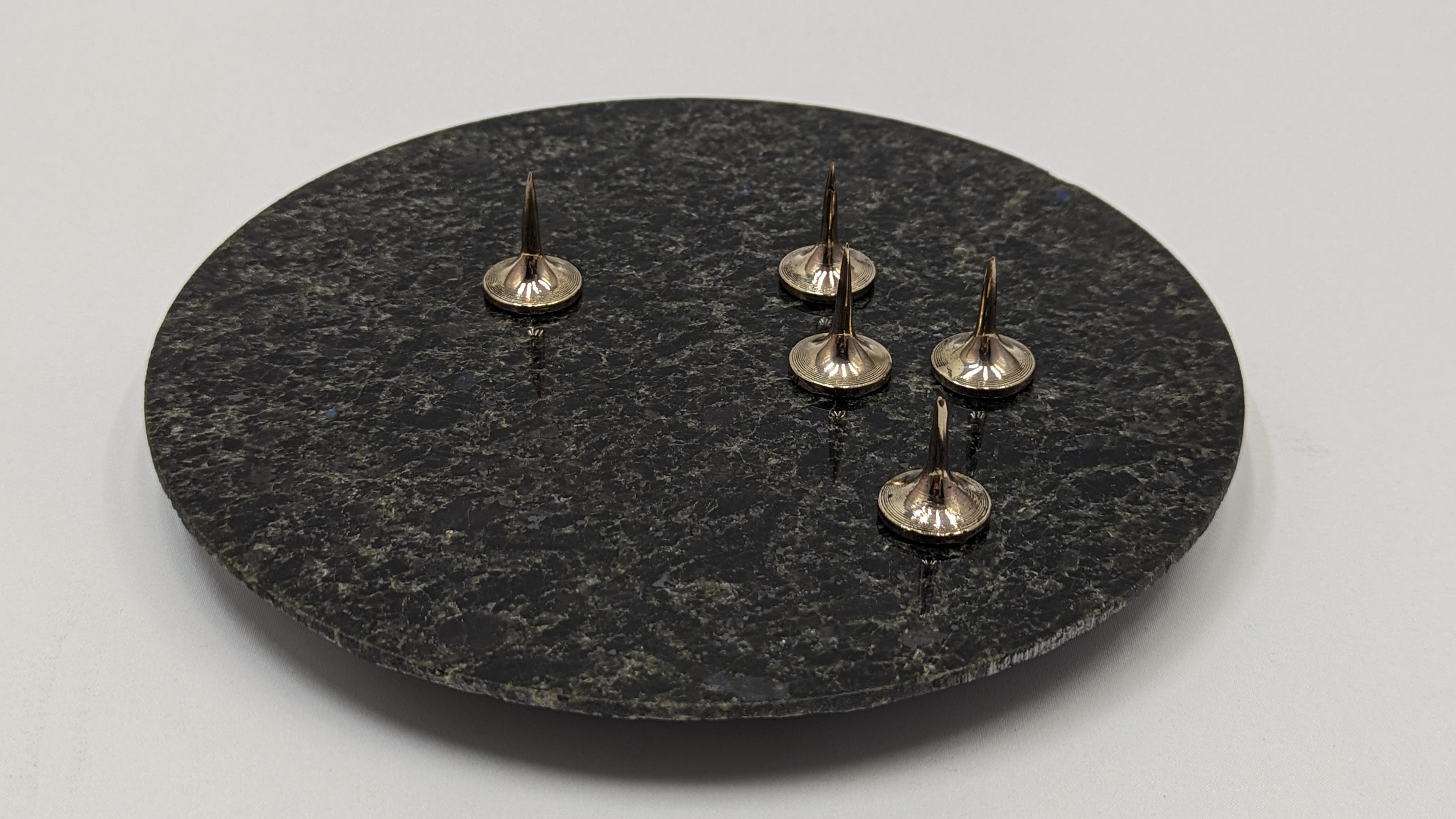 PEAKS - Contemporary design bronze and granite candelabra In Good Condition For Sale In LIEU-DIT BARAN, FR