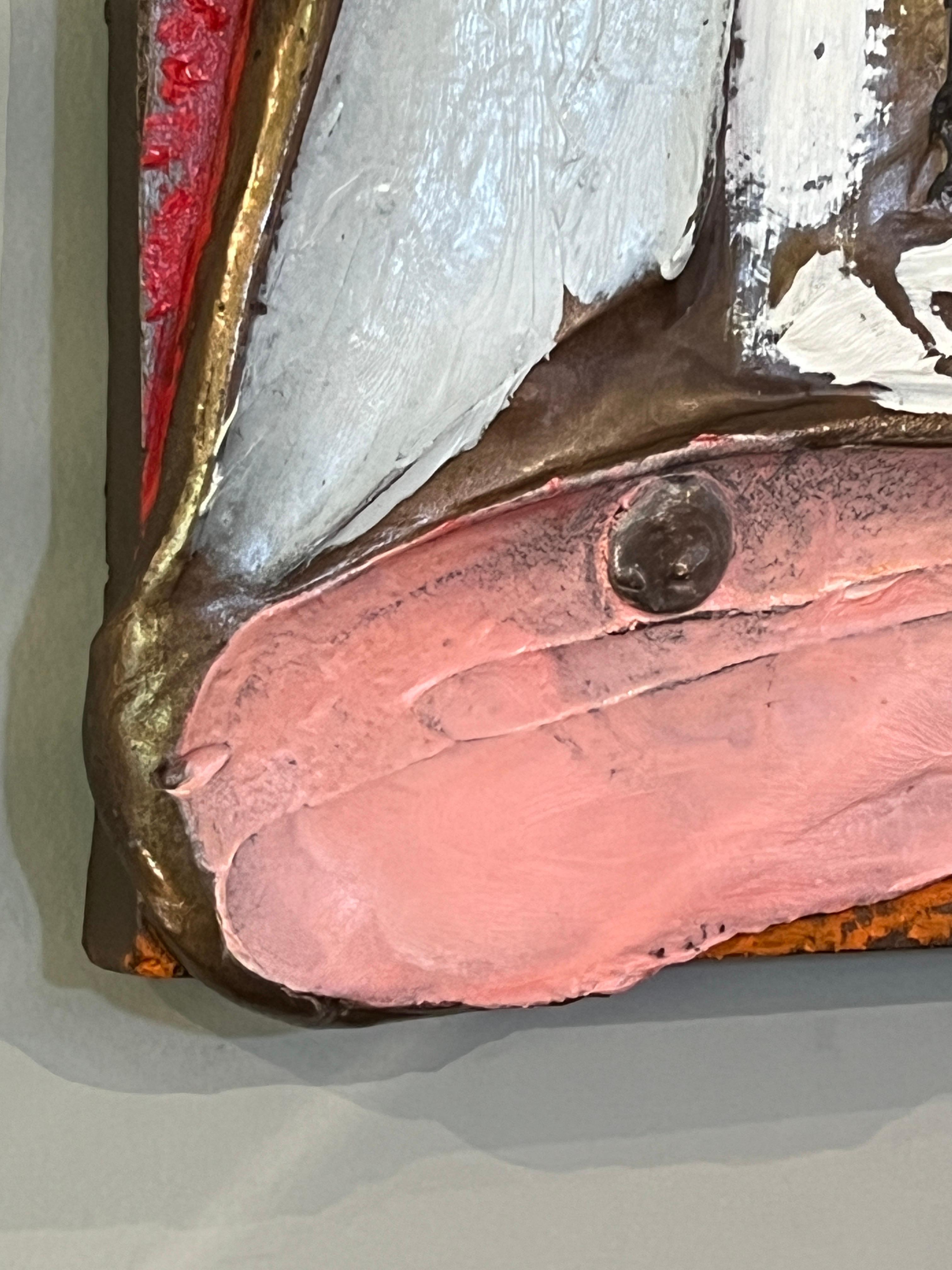 American 'Pealedwhisper (#12) Bronze Relief by Stanley Boxer For Sale